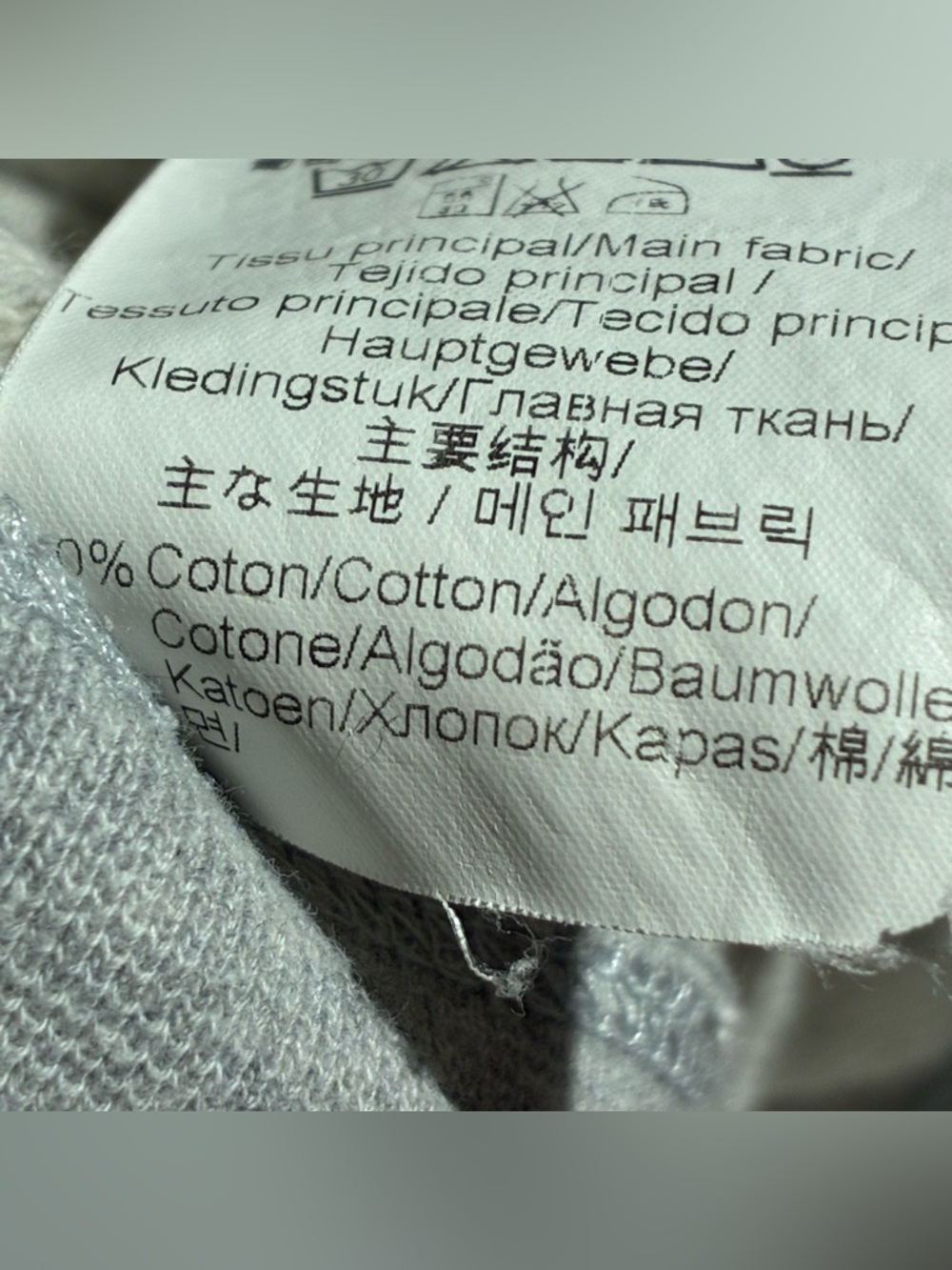 KENZO Cotton Crewneck Sweater Gray - Picture 6 of 6